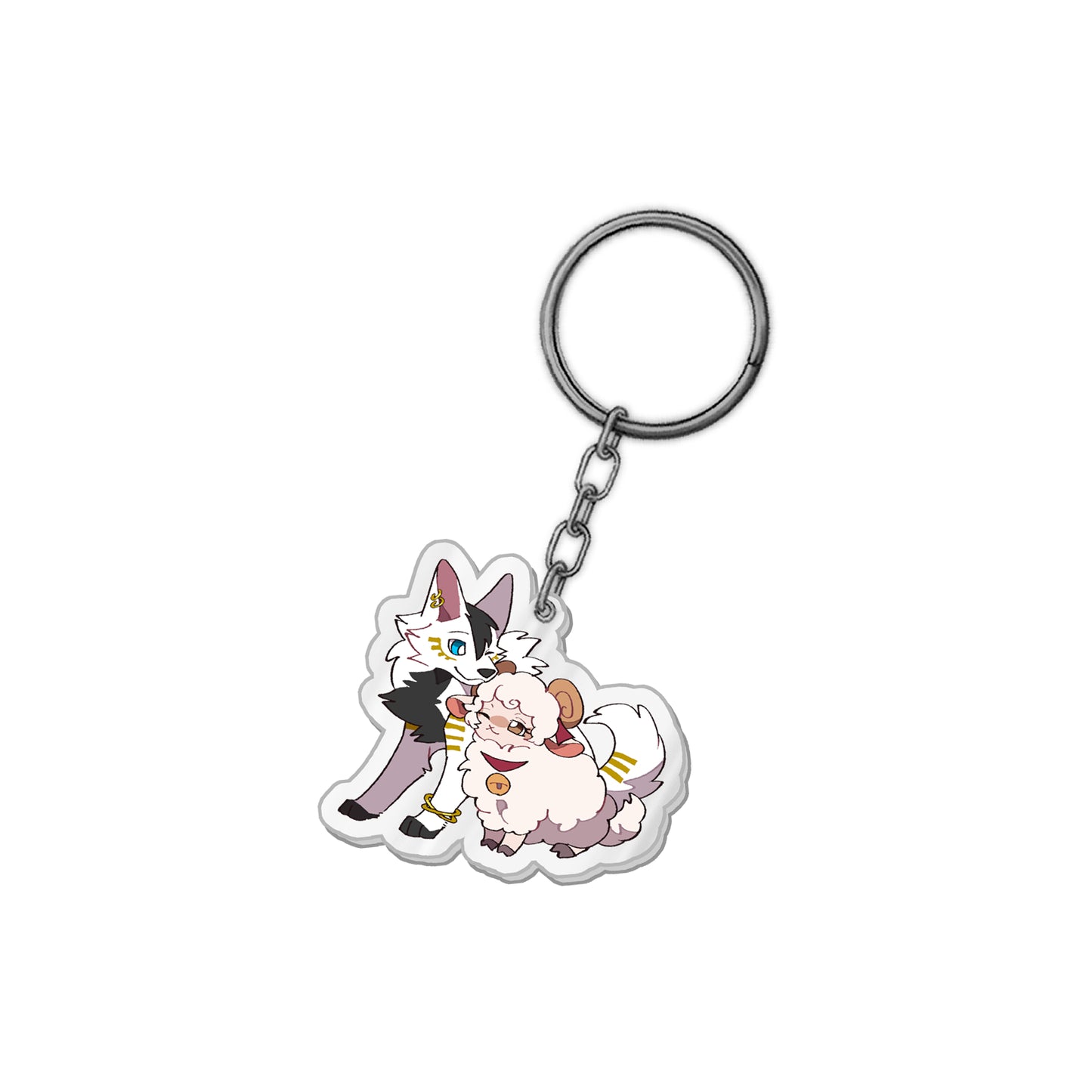 Winterwolve "Wolf & Sheep" Keychain