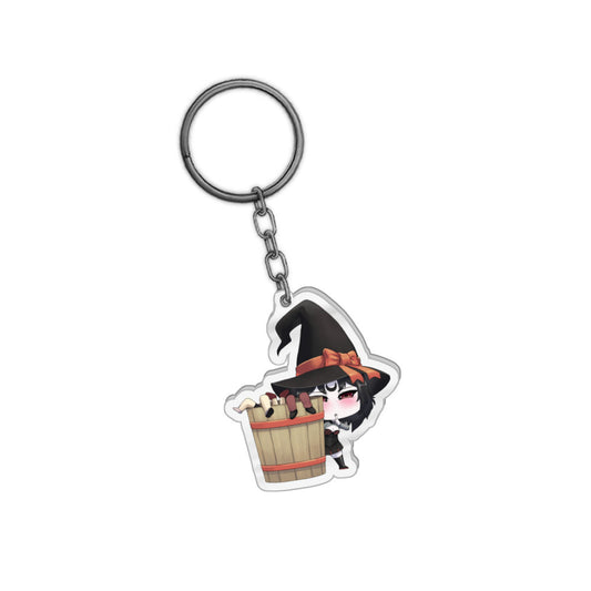 Witchy_Tea_Cup Shhh Keychain