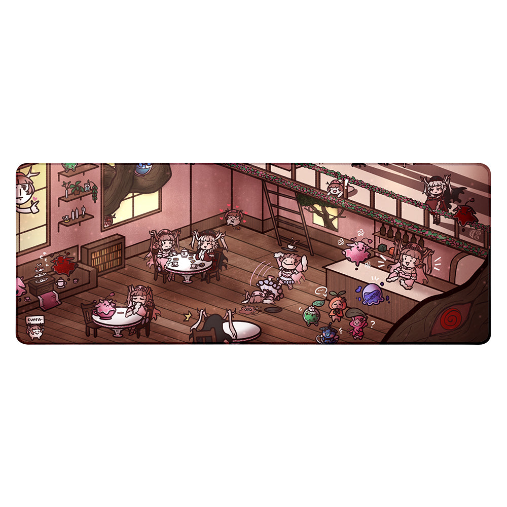 Cuppachae The Tea House XL Mousepad