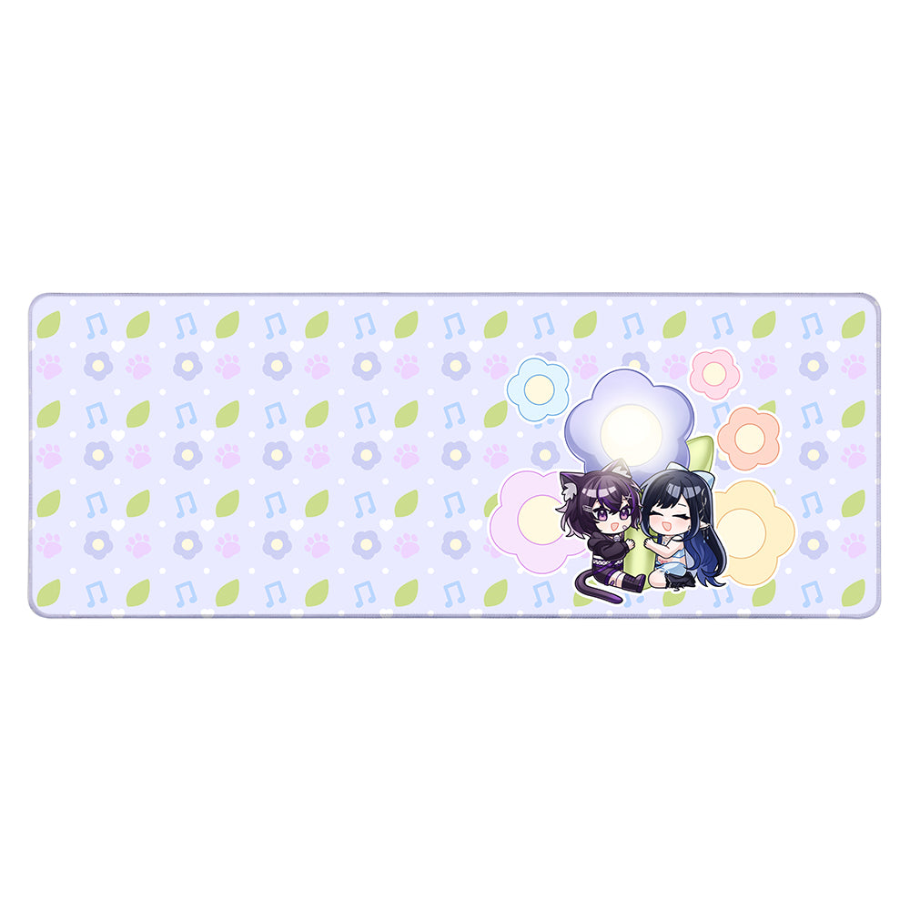 Lani and Plum's Flower Lamp XL Mousepad