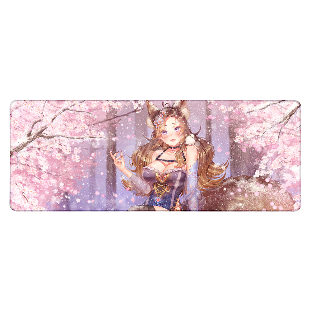 peachesvtuber Cherry Blossoms XL Mousepad