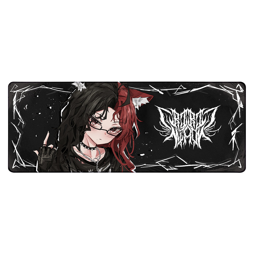 Riri Miaou Etchings XL Mousepad