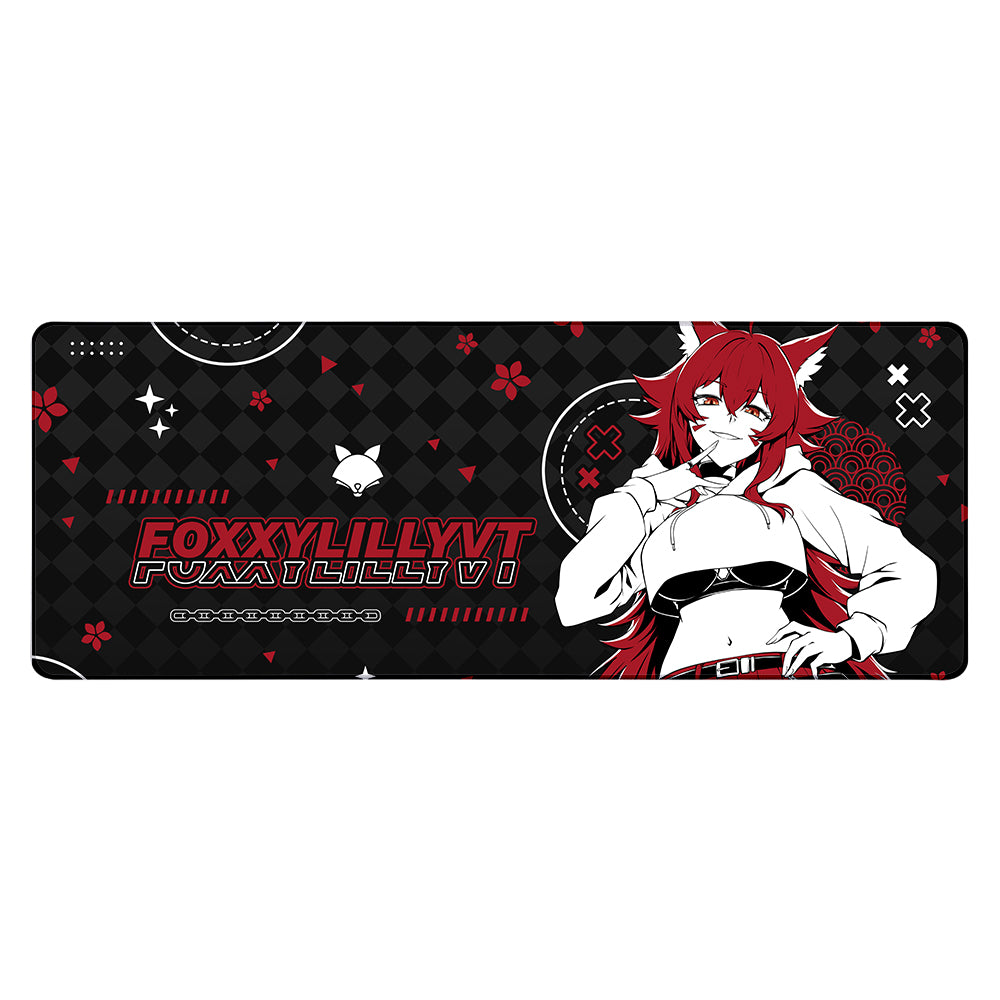 FoxxyLillyVT Mischievous Lil Fox (Inverse) XL Mousepad