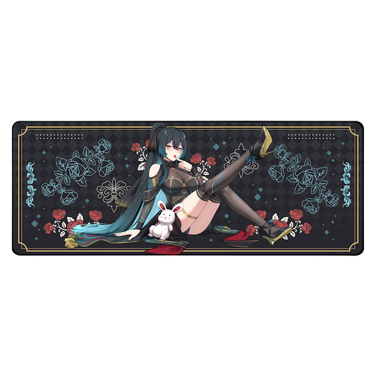 Tenebria Rose Bun and Roses XL Mousepad