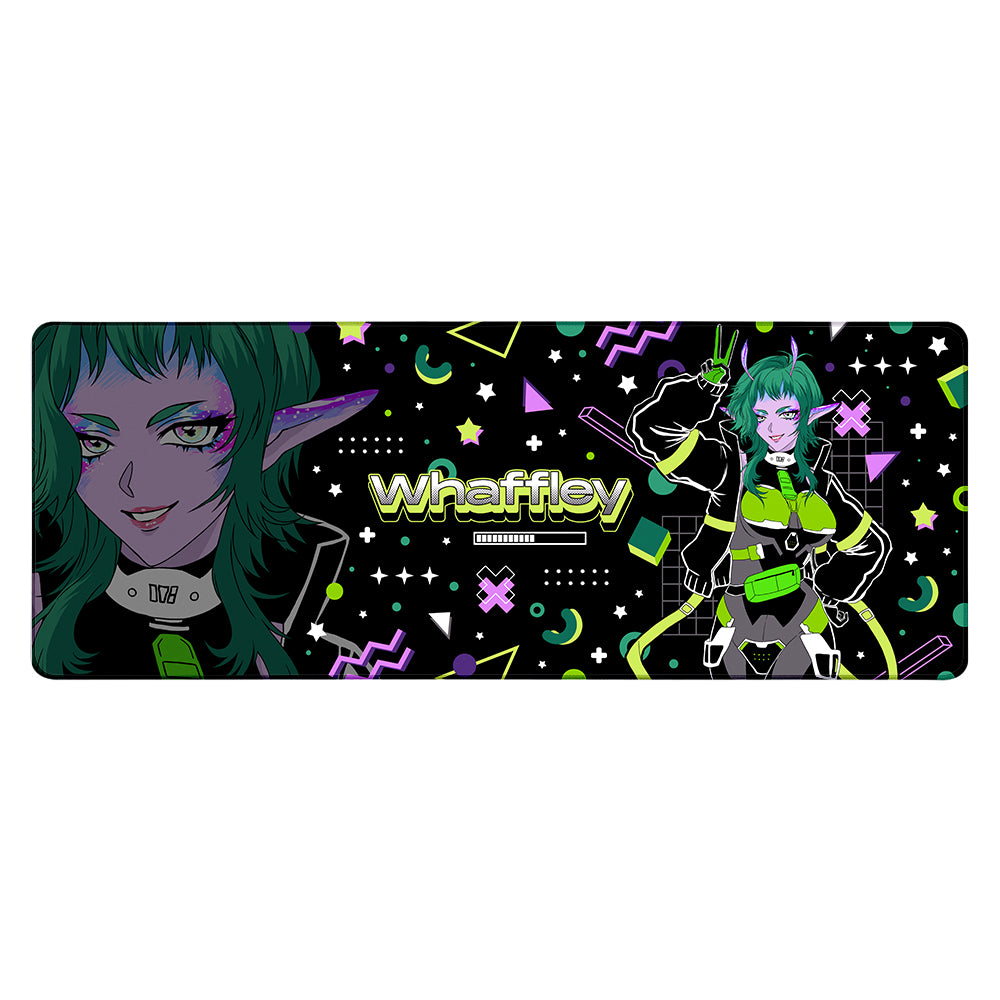 Whaffley "Space Girl Bebop" XL Mousepad
