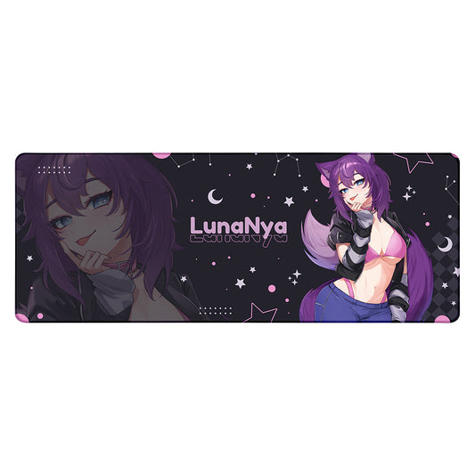 LunaNyaVT "Crescent Wolf" XL Mousepad
