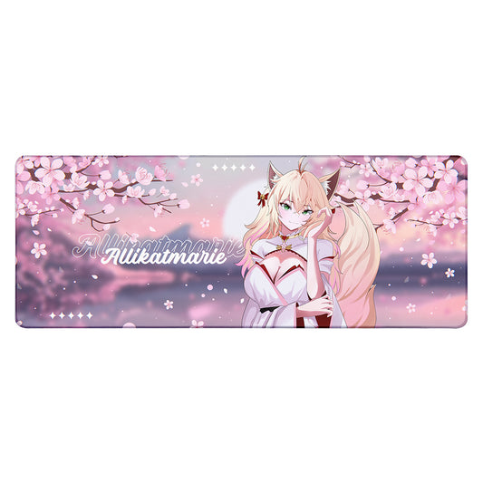 AlliKatMarie "Sakura Wolf" XL Mousepad