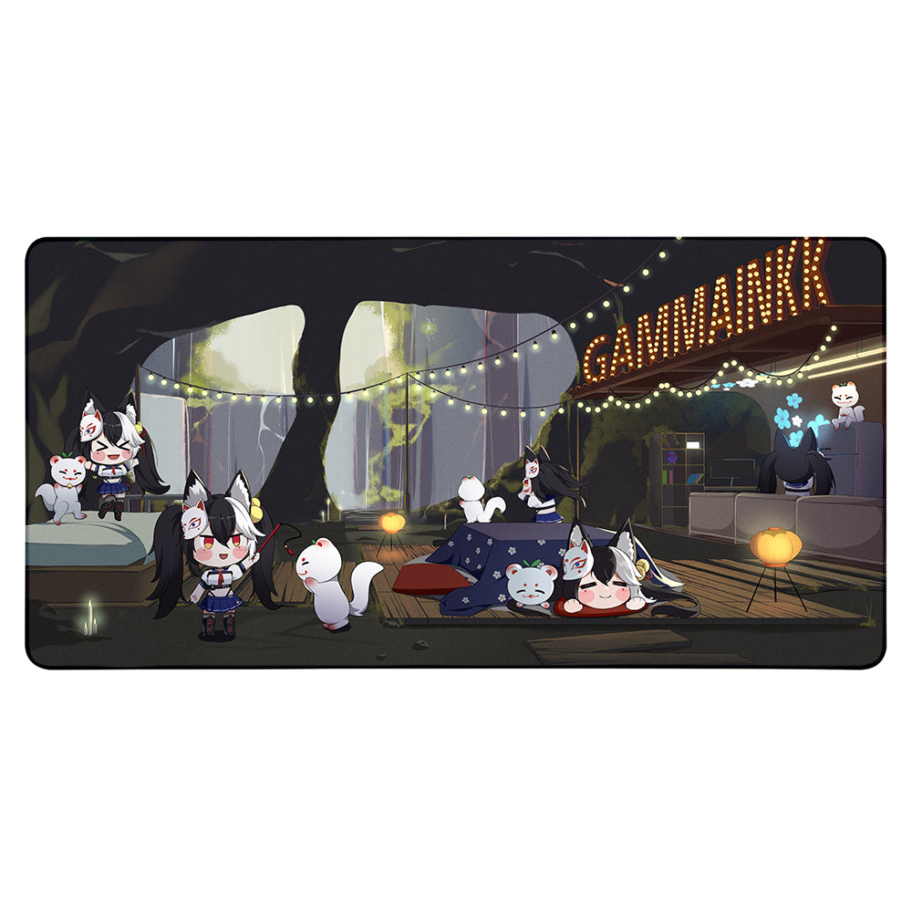 GammaInkk Kitsune Cave XXL Mousepad – UwU Market