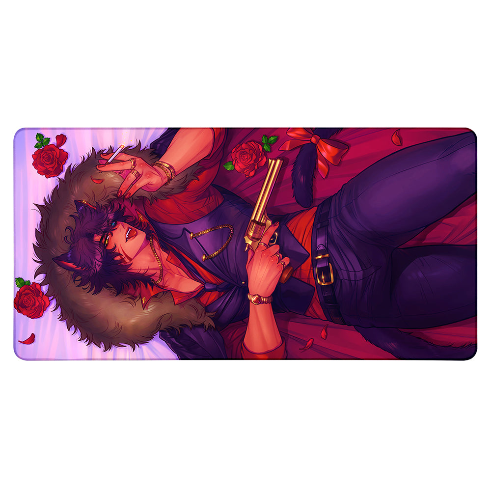 TaigaChama Smoke and Roses XXL Mousepad