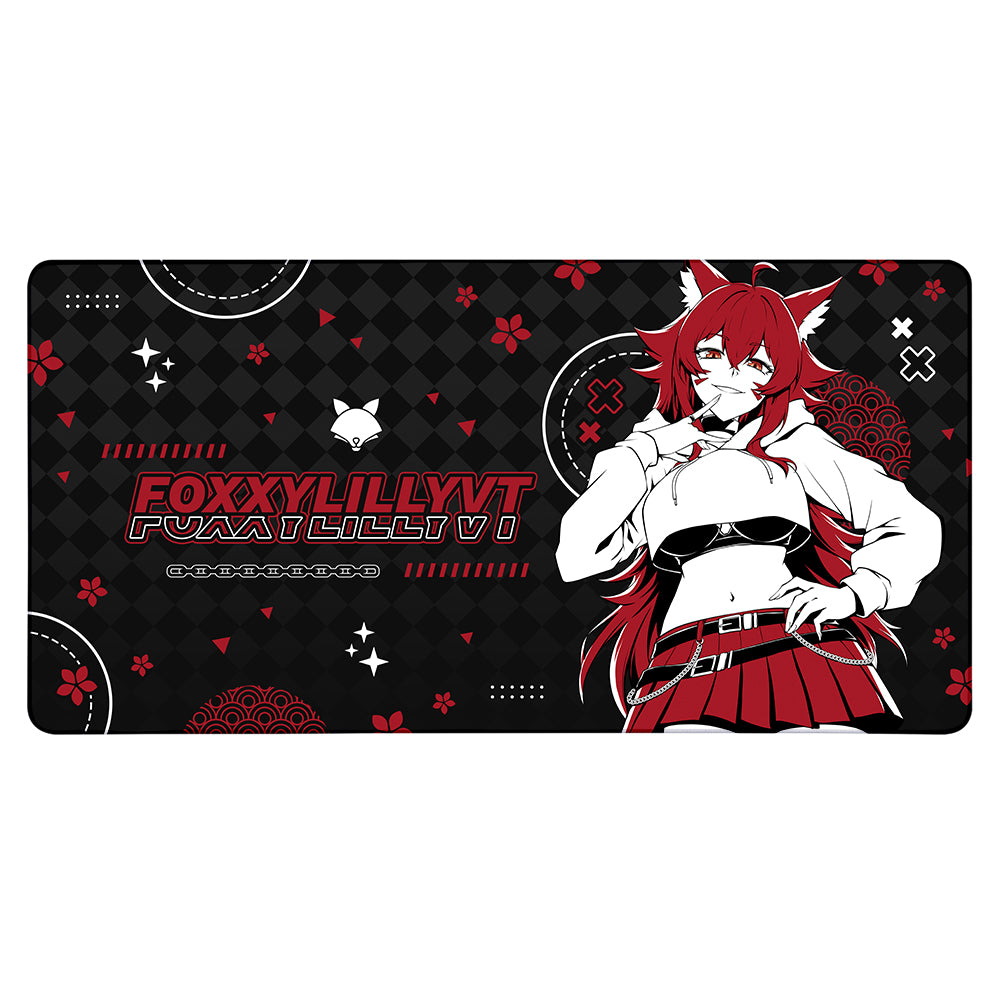 FoxxyLillyVT Mischievous Lil Fox (Inverse) XXL Mousepad