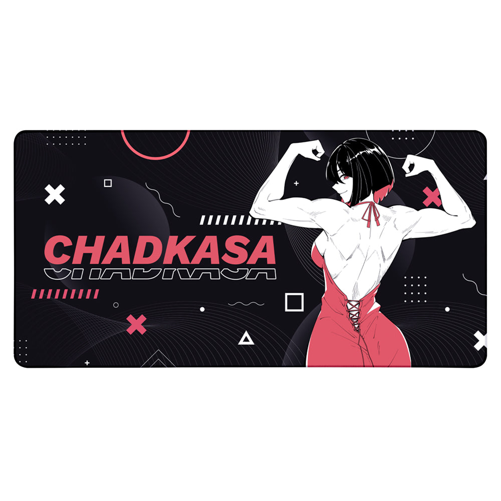 Chadkasa Flexing In Red XXL Mousepad