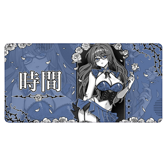 NomadicWhovian Waifu Blue XXL Mousepad