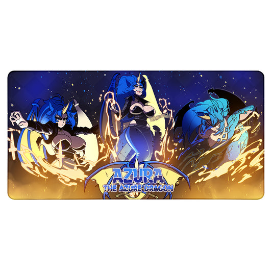 AzuratheAzureDragon Cosmic Lightning XXL Mousepad