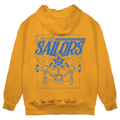 Vioncii Varsity Sailors Hoodie (Mustard/Blue)