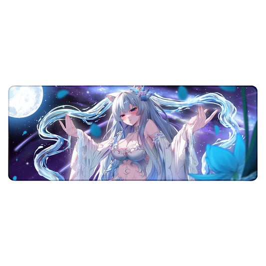 yueri "Moon Cat Goddess" XL Mousepad