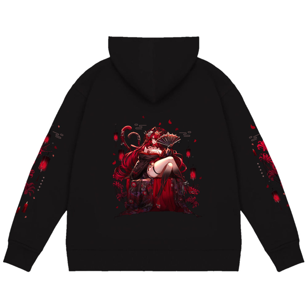 CrimsonBloodCat "Shrine Supplication" Zip-Up Hoodie