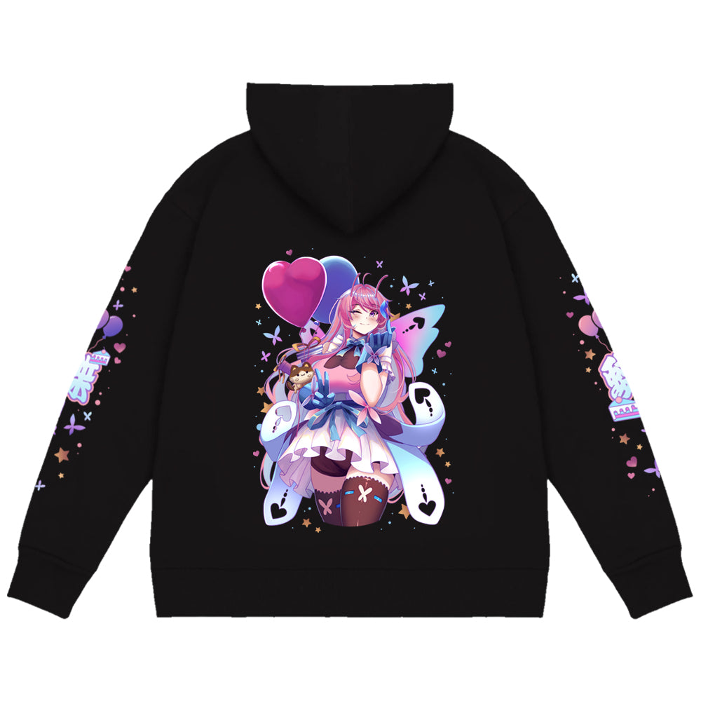 StarryYozzy "Birthday Butterfly" Zip Up Hoodie