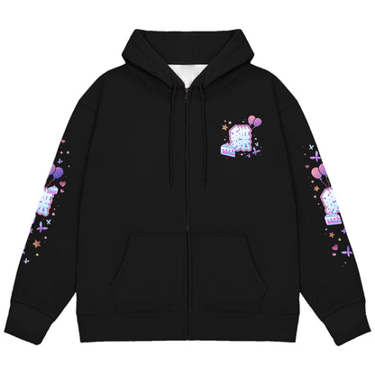 StarryYozzy "Birthday Butterfly" Zip Up Hoodie