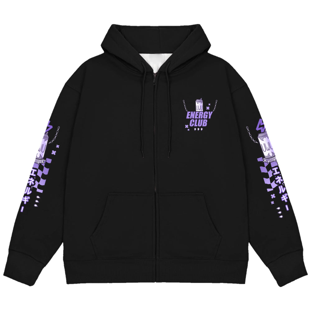 LUCIDIT.Y Energy Club Zip Up Hoodie