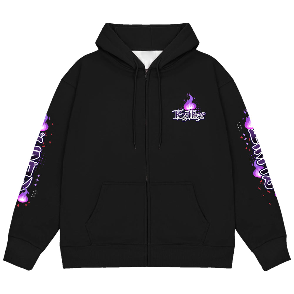 kyllier "Shadow Dragon" Zip-Up Hoodie