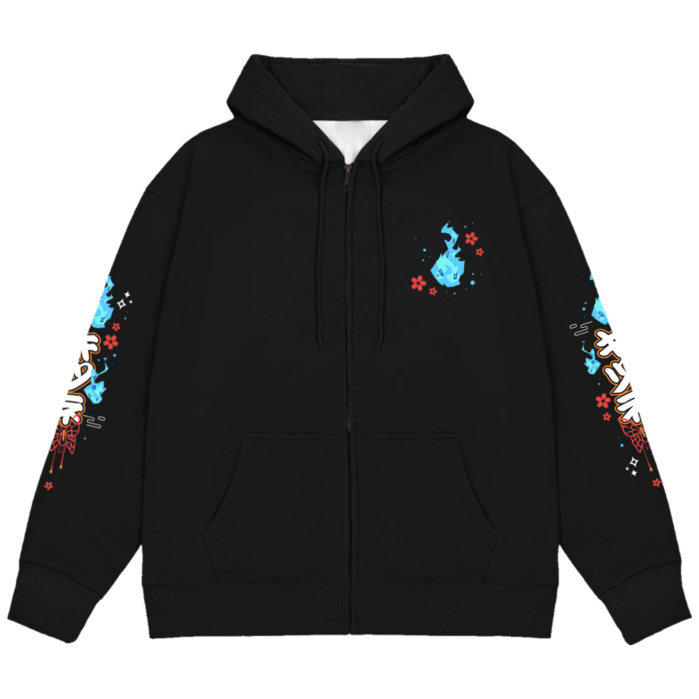 TsukiFoxGirl Zip Up Hoodie
