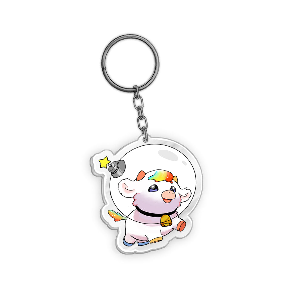 AeriGoMoo Moon Walkies Acrylic Keychain