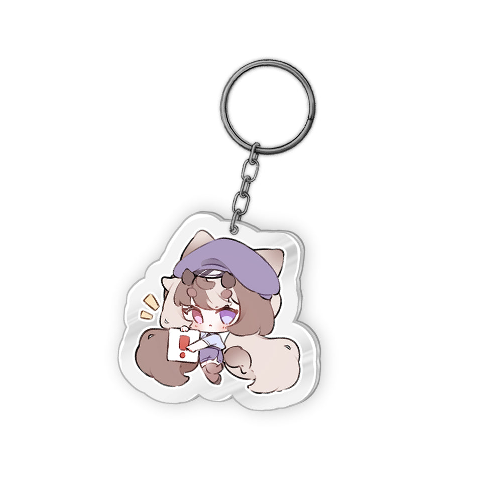 Aicute Exclamation Acrylic Keychain