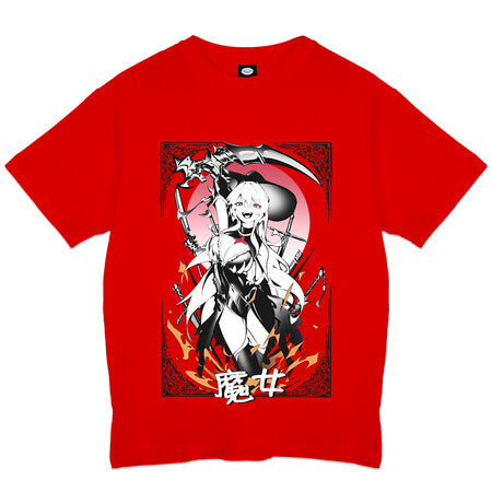 Mizuz Fire Witch Smile Red T-Shirt