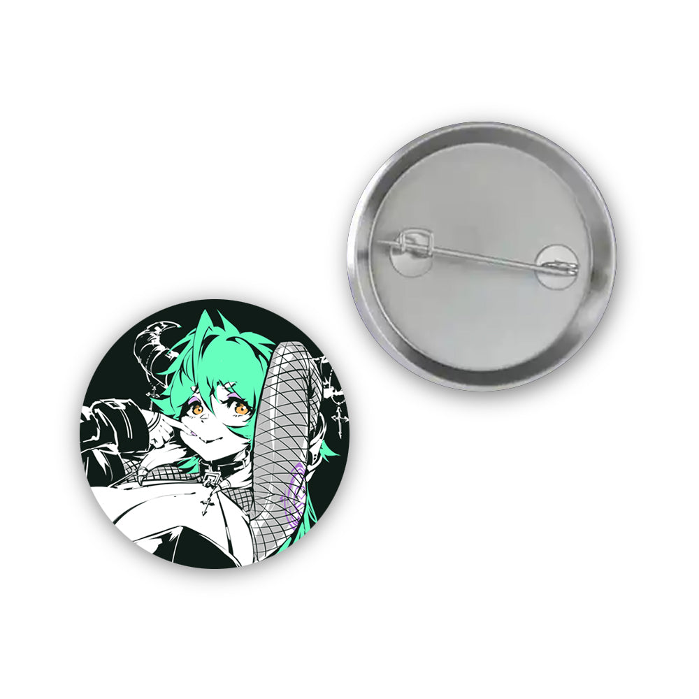 AzuraDulait Thoughtful Button Pin