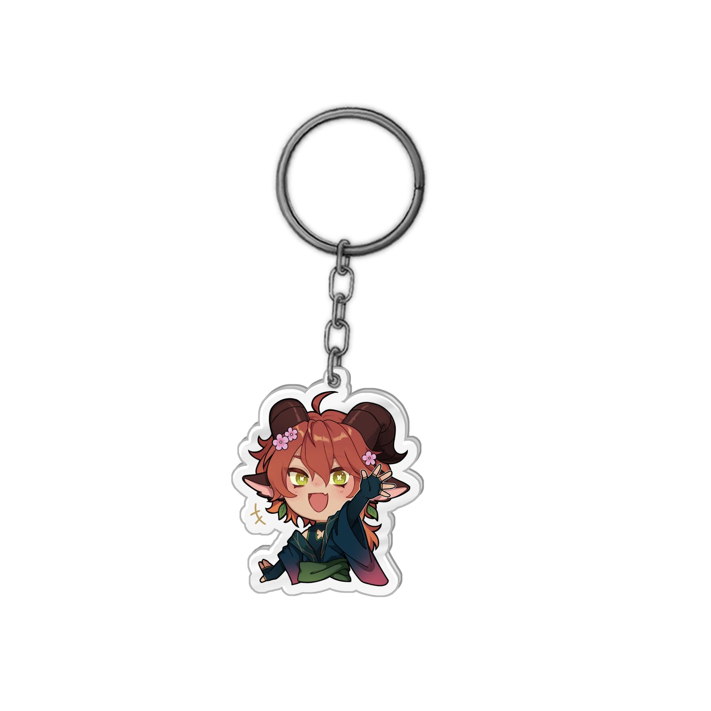 HeySolvae Greeting Acrylic Keychain (Hero Factory)