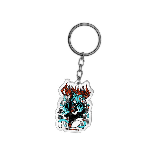 comfythighs Ghost Cat Keychain