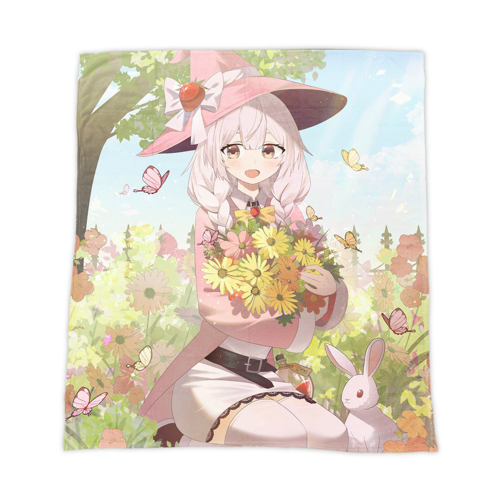 EngeliHeart Flower Throw Blanket