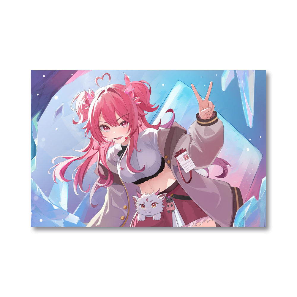 fluffyzegem "Crystal Caverns" Poster