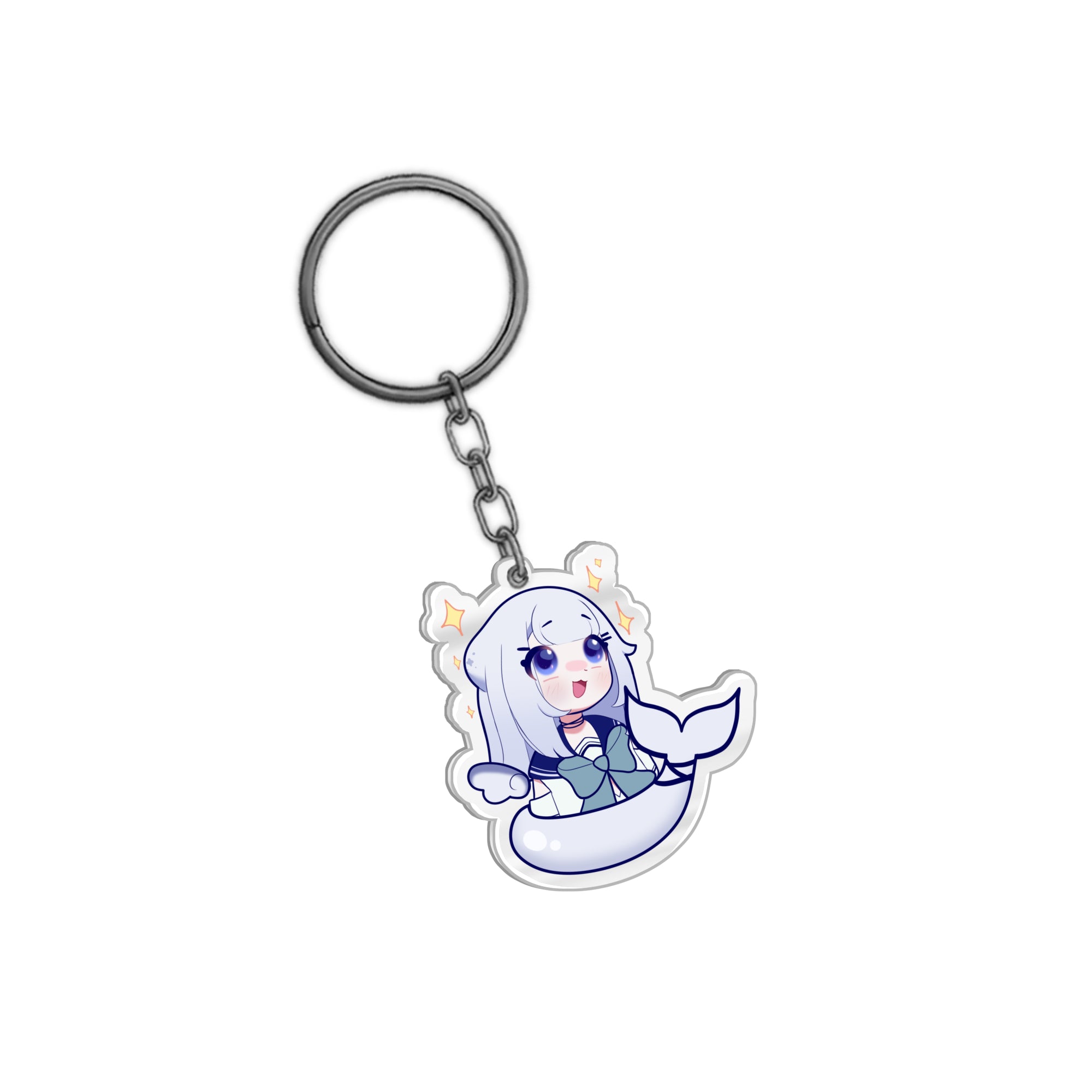 bluenamie Happy Beluga Keychain – UwU Market