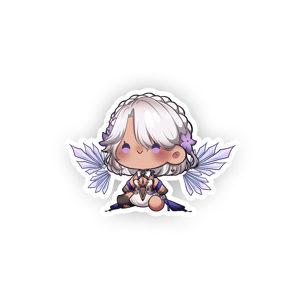iiOrenda Chibi Plush (White) Sticker