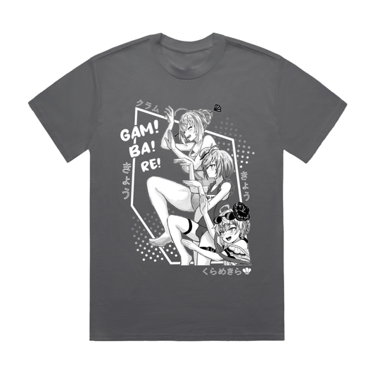 Kuramekira Gambare!!! T-Shirt(Gray)