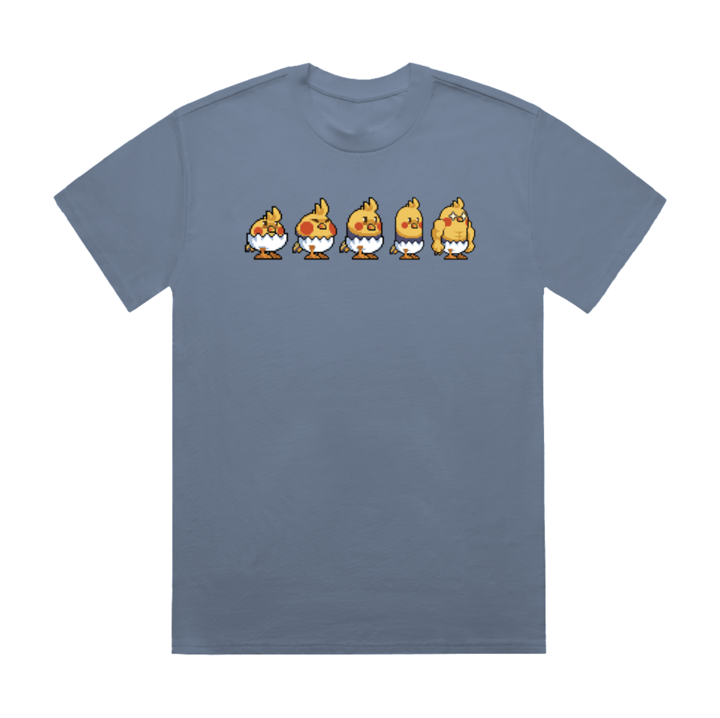 Auteru Chirplings Assemble! T-Shirt(Blue)