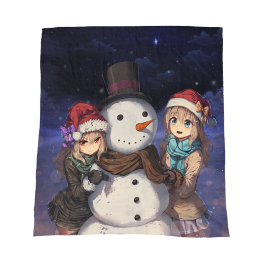 Neuro-sama Snowman Throw Blanket