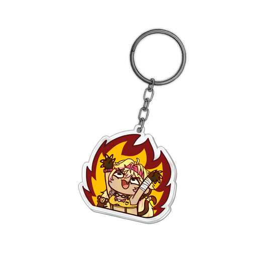 KokoNuts Fire Acrylic Keychain