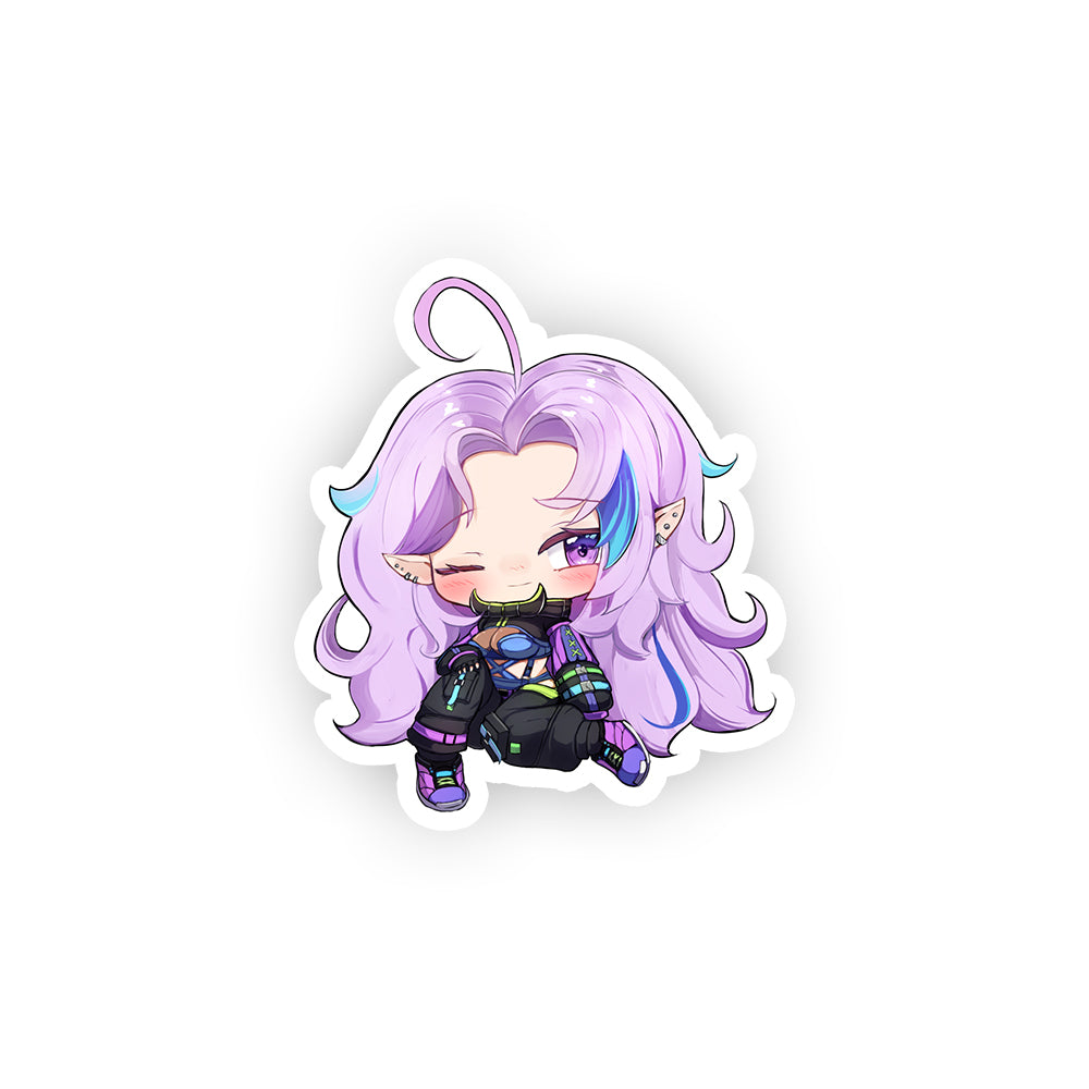 koopsiekoo Chibi Lounging Sticker