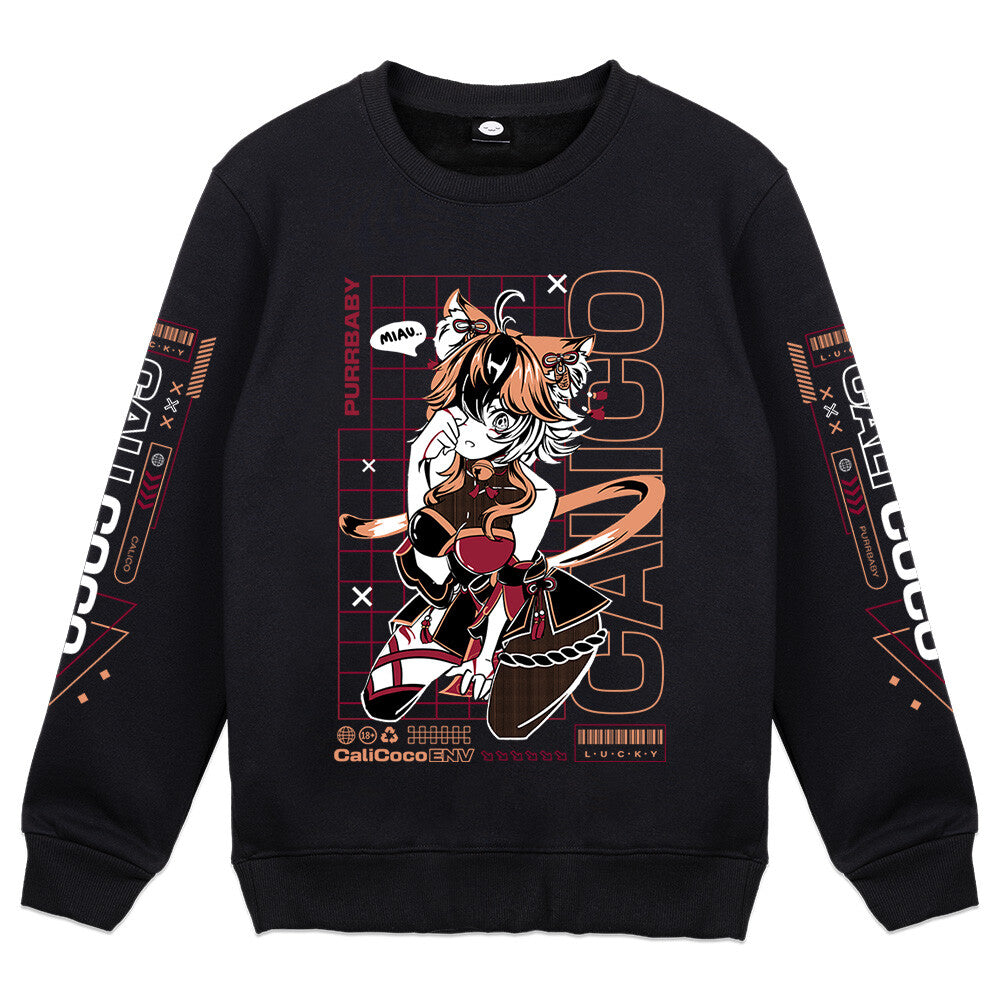 CaliCocoENV Lucky Cat Crewneck