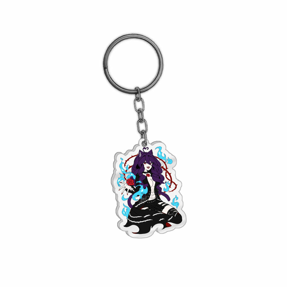 Amarahugs Flowers and Flames Keychain