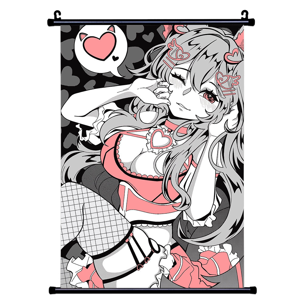 lilwetnoodle "Cat Girl Certified" Wall Scroll