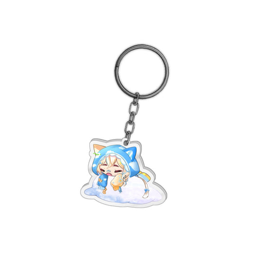 momomeowy Sleepy Kitty Keychain