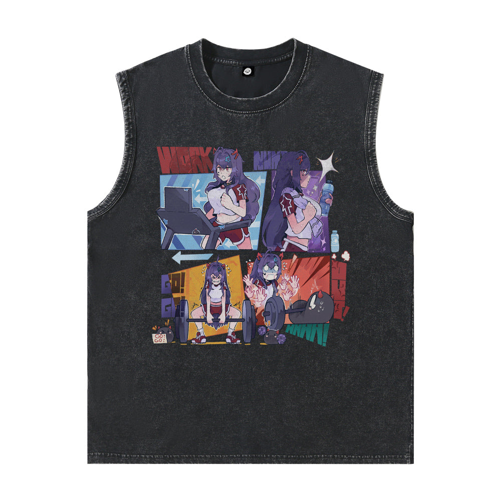 Numi in the Gym Cutoff Tank
