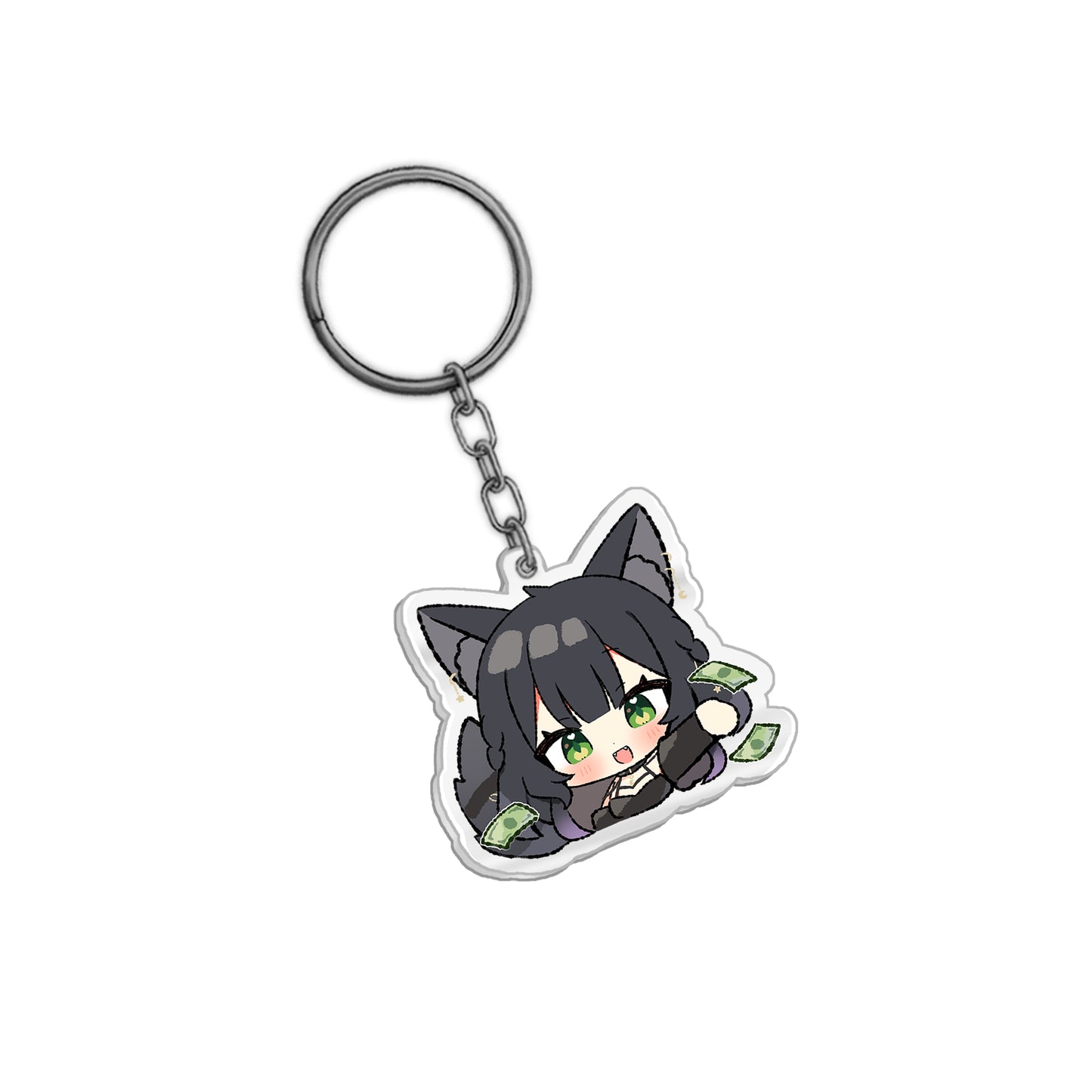 Nyxie Rain Acrylic Keychain