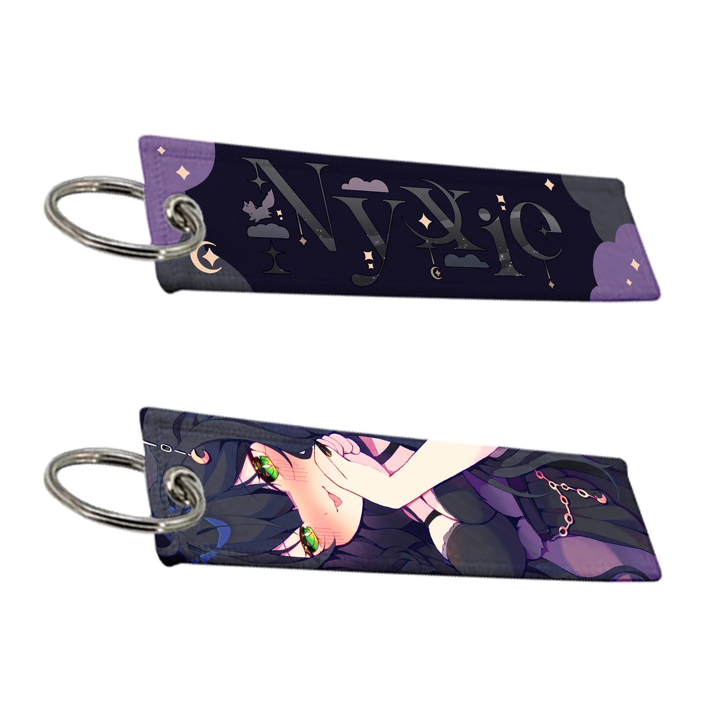 Nyxie Jet Tag Keychain