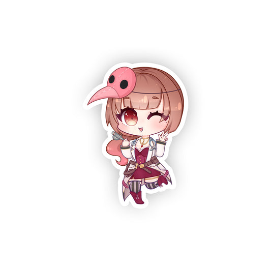 shiori_p0n Chibi Plague Doctor Sticker