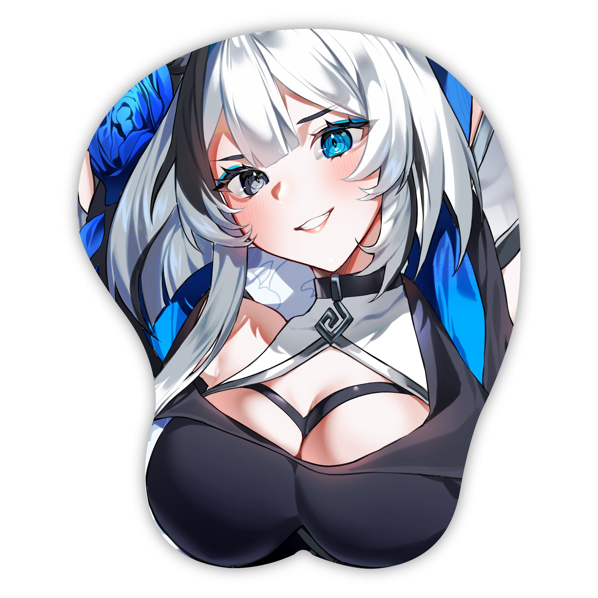 shockthesystem "Blue Roses 2" 3D Mousepad