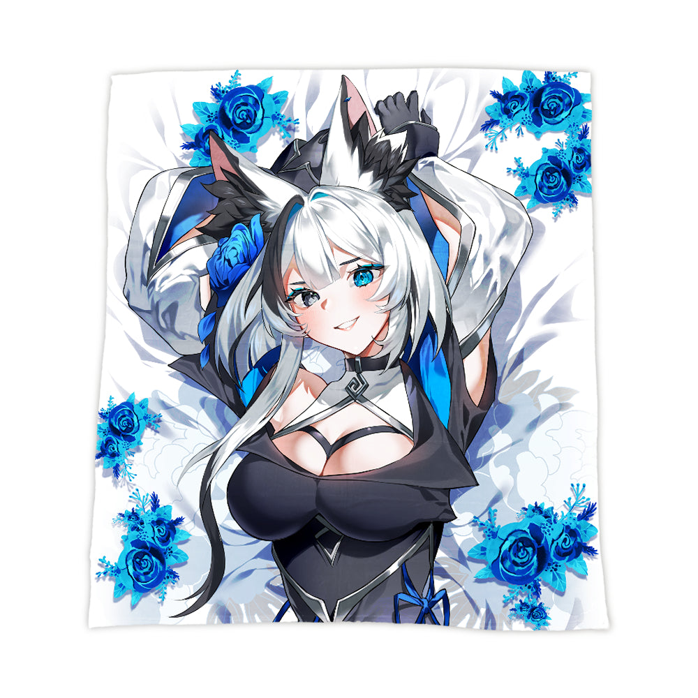 shockthesystem "Blue Roses 2" Blanket